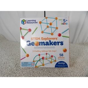 STEM Explorers Geomakers STEM Toy Assorted Colors 58 Pieces